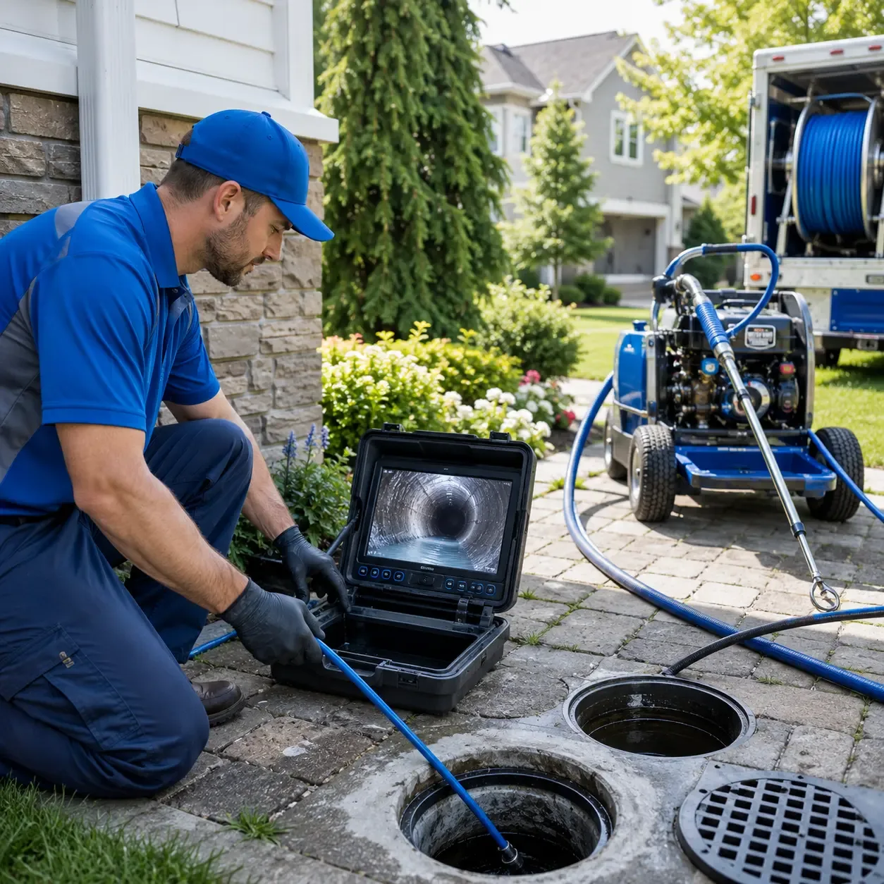 Outdoor drain cleaning professionals serving Burlington, MA